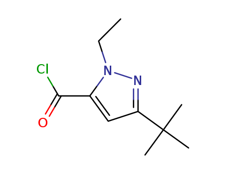 1H-Pyrazole-5-carbonyl chloride, 3-(1,1-dimethylethyl)-1-ethyl- (9CI)