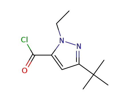 1H-Pyrazole-5-carbonyl chloride, 3-(1,1-dimethylethyl)-1-ethyl- (9CI)
