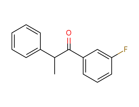 Molecular Structure of 77669-93-3 (1-Propanone, 1-(3-fluorophenyl)-2-phenyl-)