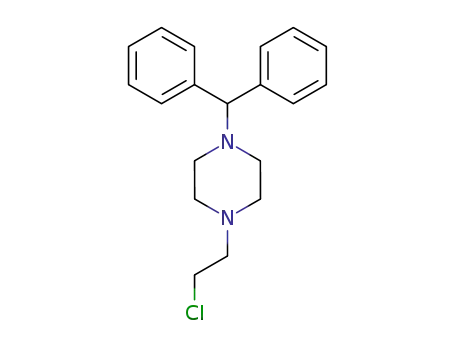 Molecular Structure of 79387-51-2 (1-diphenylmethyl-4-(2-chloroethyl)piperazine)