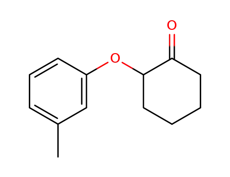 Molecular Structure of 59798-90-2 (2-(3-methylphenoxy)cyclohexanone)