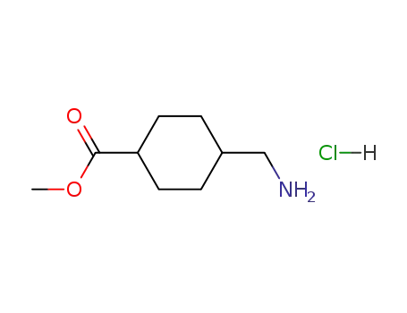 Molecular Structure of 29275-88-5 (TRANS-METHYL 4-AMINOMETHYL-CYCLOHEXANECARBOXYLATE HCL)