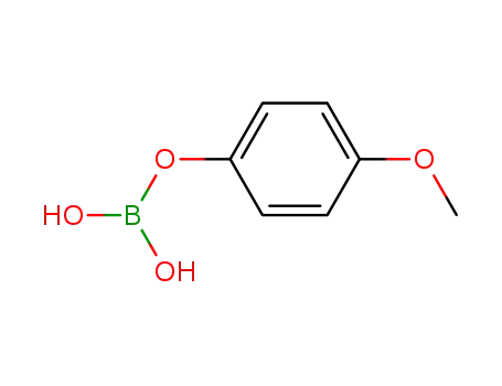 Molecular Structure of 270262-18-5 (4-methoxyphenyl boric acid)