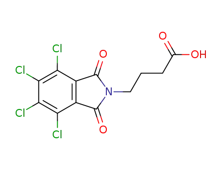 Molecular Structure of 10312-24-0 (4-(4,5,6,7-Tetrachloro-1,3-dioxo-1,3-dihydro-isoindol-2-yl)-butyric acid)