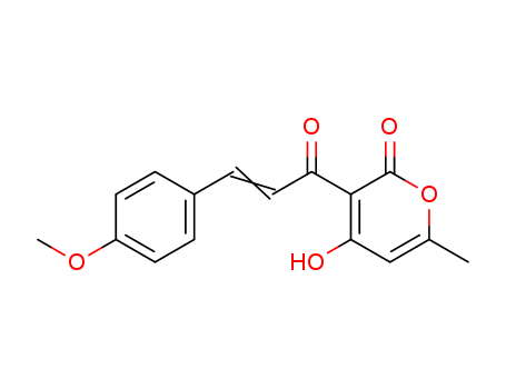 2H-Pyran-2-one, 4-hydroxy-3-[3-(4-methoxyphenyl)-1-oxo-2-propenyl]-6-methyl-