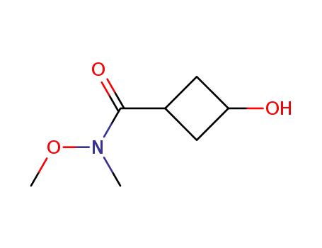 사이클로부탄카복사미드, 3-하이드록시-N-메톡시-N-메틸-, 시스-(9CI)