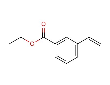 Molecular Structure of 33745-48-1 (Benzoic acid, 3-ethenyl-, ethyl ester)