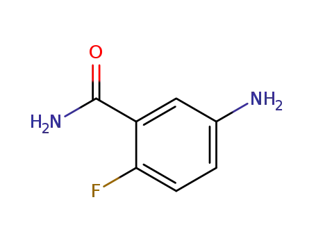 Molecular Structure of 518057-72-2 (Benzamide, 5-amino-2-fluoro- (9CI))