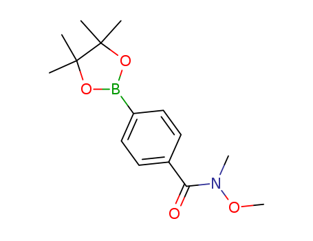 4-(N,O-Dimethylhydroxylaminocarbonyl)phenylboronic acid, pinacol ester