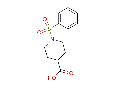 Molecular Structure of 122891-92-3 (1-BENZENESULFONYL-PIPERIDINE-4-CARBOXYLIC ACID)