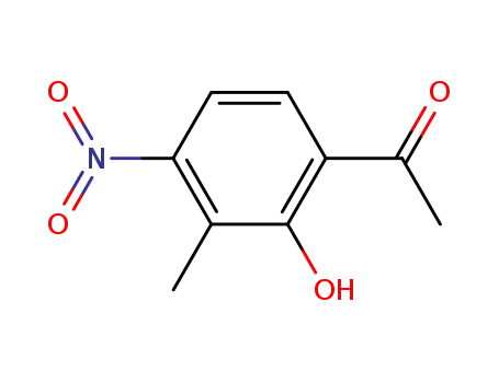 Molecular Structure of 190730-40-6 (1-(2-hydroxy-3-methyl-4-nitrophenyl)ethanone)