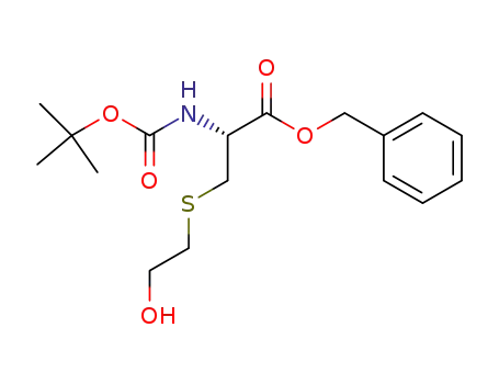 (2R)-(-)-benzyl 2-(tert-butoxycarbonylamino)-3-(2-hydroxyethylsulfanyl)propanoate