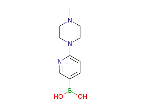 Molecular Structure of 936353-84-3 ([6-(4-METHYLPIPERAZIN-1-YL)PYRIDIN-3-YL]BORONIC ACID)