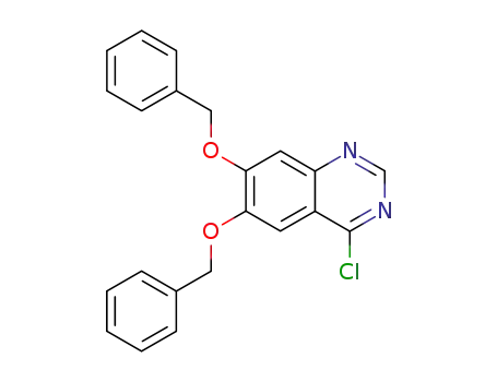 Molecular Structure of 162363-45-3 (Quinazoline, 4-chloro-6,7-bis(phenylmethoxy)-)
