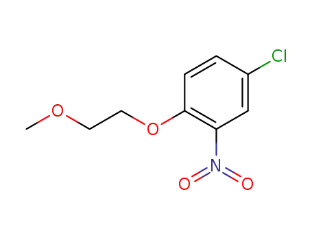 Molecular Structure of 23987-20-4 (1-(4-chloro-2-nitro-phenoxy)-2-methoxy-ethane)