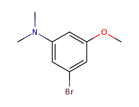 Molecular Structure of 102236-51-1 (3-bromo-5-methoxy-N,N-dimethylaniline)