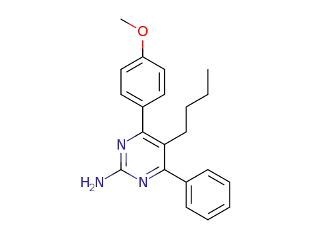 5-butyl-4-(4-methoxyphenyl)-6-phenylpyrimidin-2-amine