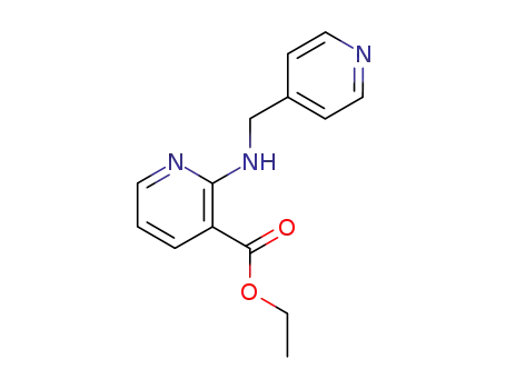 Molecular Structure of 1035055-46-9 (ethyl 2-[(pyridin-4-ylmethyl)amino]-3-pyridinecarboxylate)