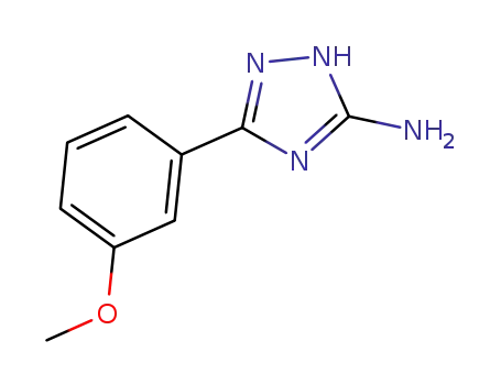 Molecular Structure of 289710-96-9 (5-(3-Methoxyphenyl)-4H-1,2,4-triazol-3-amine)