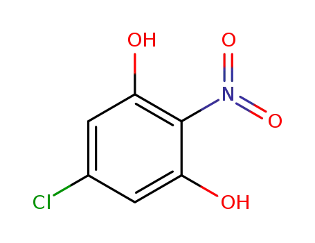 Molecular Structure of 88412-30-0 (5-chloro-2-nitrobenzene-1,3-diol)