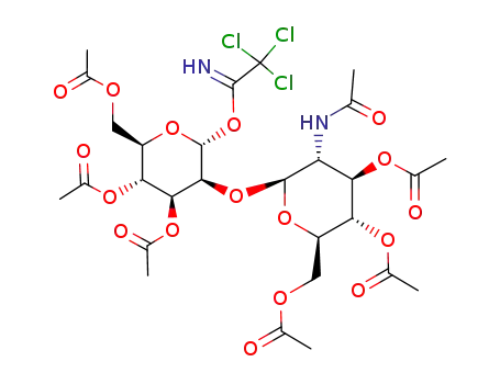 3,4,6-tri-O-acetyl-2-deoxy-2-acetamido-β-D-glucopyranosyl-(1->2)-3,4,6-tri-O-acetyl-α-D-mannopyranosyl trichloroacetimidate