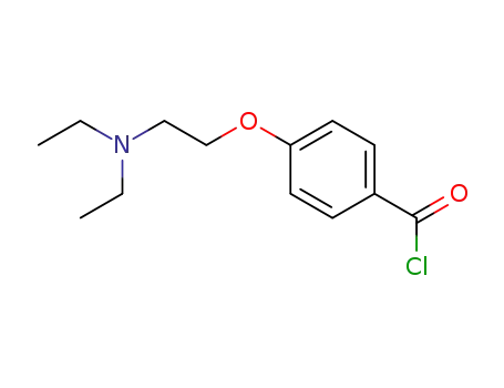 Molecular Structure of 121811-19-6 (Benzoyl chloride, 4-[2-(diethylamino)ethoxy]-)