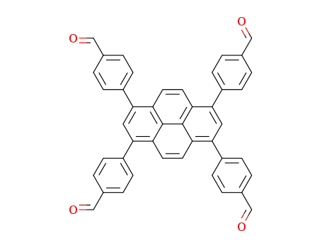 Molecular Structure of 1415238-25-3 (4,4',4'',4'''-(pyrene-1,3,6,8-tetrayl)tetrabenzaldehyde)