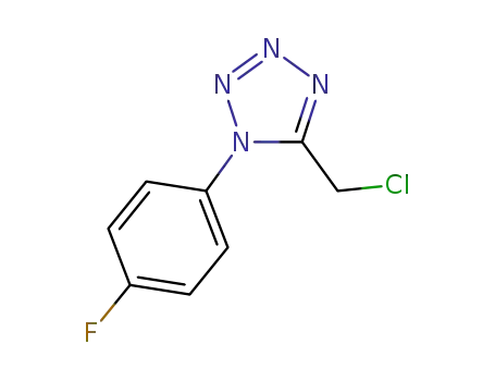 Molecular Structure of 912906-94-6 (5-(chloromethyl)-1-(4-fluorophenyl)-1H-tetrazole)