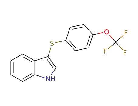 3-((4-(trifluoromethoxy)phenyl)thio)-1H-indole