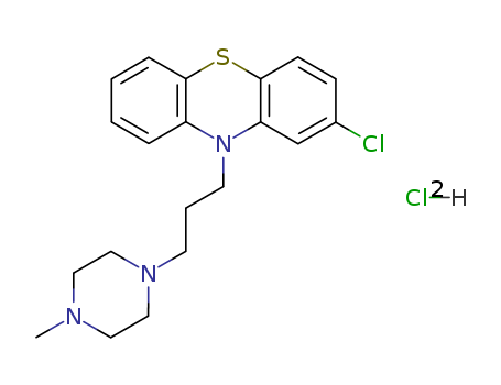 10H-Phenothiazine, 2-chloro-10-[3-(4-methyl-1-piperazinyl)propyl]-,  monohydrochloride