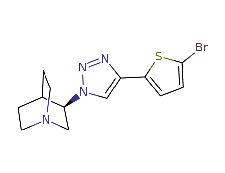 (R)-3-(4-(5-bromothiophen-2-yl)-1H-1,2,3-triazol-1-yl) quinuclidine