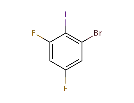 Molecular Structure of 175278-11-2 (2-Bromo-4,6-difluoroiodobenzene)