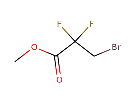 Molecular Structure of 99953-33-0 (Methyl 3 - broMo - 2,2 - difluoropropanoate)