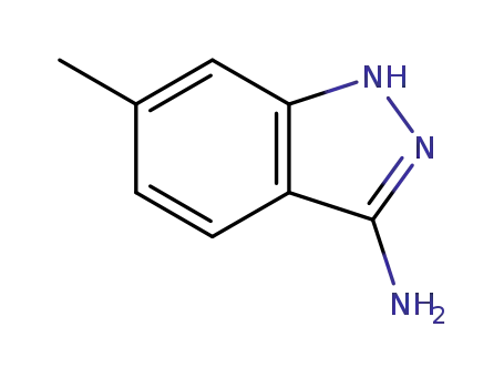 Molecular Structure of 835616-39-2 (6-METHYL-1H-INDAZOL-3-YLAMINE)