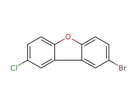 Molecular Structure of 1360145-45-4 (2-bromo-8-chlorodibenzo[b,d]furan)