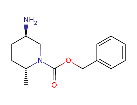 Molecular Structure of 1207853-72-2 (1-Piperidinecarboxylic acid, 5-aMino-2-Methyl-, phenylMethyl est)