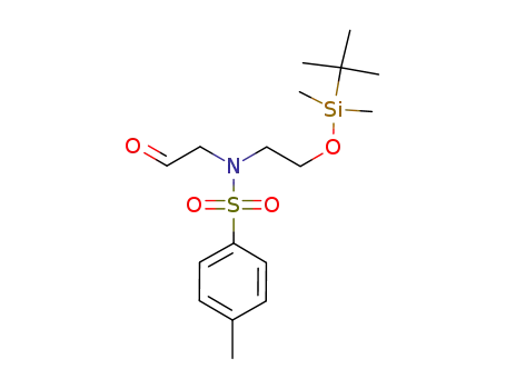 N-(2-((tert-butyldimethylsilyl)oxy)ethyl)-4-methyl-N-(2–oxoethyl)benzenesulfonamide