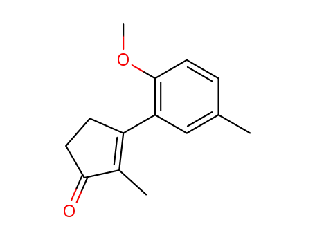 2-Cyclopenten-1-one, 3-(2-methoxy-5-methylphenyl)-2-methyl-