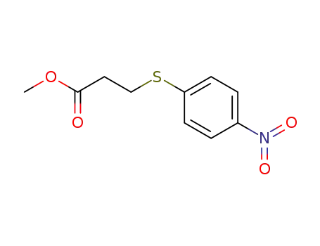 Molecular Structure of 7597-47-9 (methyl 3-(4-nitrophenyl)sulfanylpropanoate)