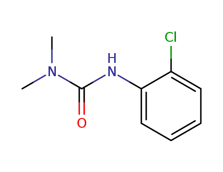 Molecular Structure of 582-44-5 (3-(2-chlorophenyl)-1,1-dimethylurea)