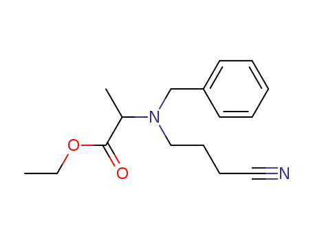 ethyl-α-N-benzyl-N-(3-cyanopropyl)-aminopropionate