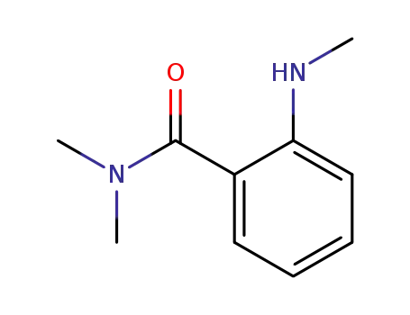 Molecular Structure of 56042-84-3 (Benzamide, N,N-dimethyl-2-(methylamino)-)