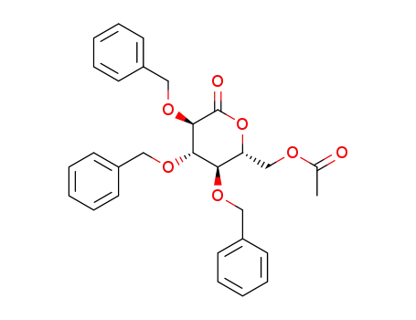 methyl [(2R,3R,4S,5R)-3,4,5-tribenzyloxy-6-oxo-tetrahydropyran-2-yl]acetate