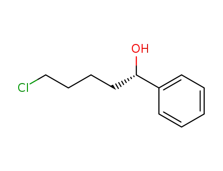 Molecular Structure of 123463-27-4 (Benzenemethanol, a-(4-chlorobutyl)-, (S)-)