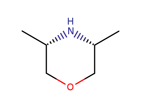Molecular Structure of 45597-00-0 ((3R,5S)-3,5-diMethylMorpholine)