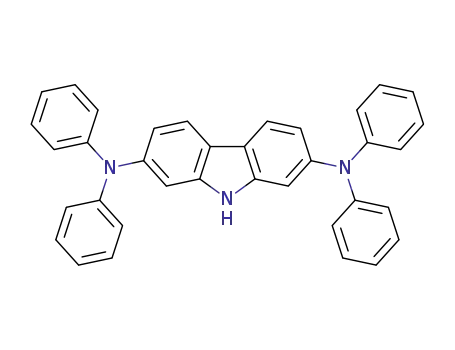 Molecular Structure of 945261-94-9 (N,N,N'',N''-TETRAPHENYL-9H-CARBAZOLE-2,7-DIAMINE)
