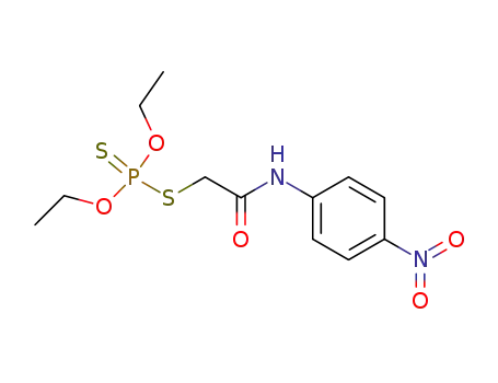 Molecular Structure of 6096-16-8 (O,O-diethyl S-{2-[(4-nitrophenyl)amino]-2-oxoethyl} phosphorodithioate)