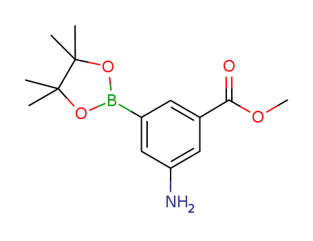 Benzoic acid, 3-amino-5-(4,4,5,5-tetramethyl-1,3,2-dioxaborolan-2-yl)-, methyl ester