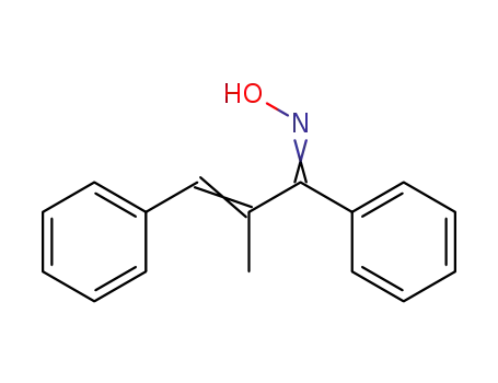 Molecular Structure of 7473-92-9 ((1E,2E)-2-methyl-1,3-diphenylprop-2-en-1-one oxime)