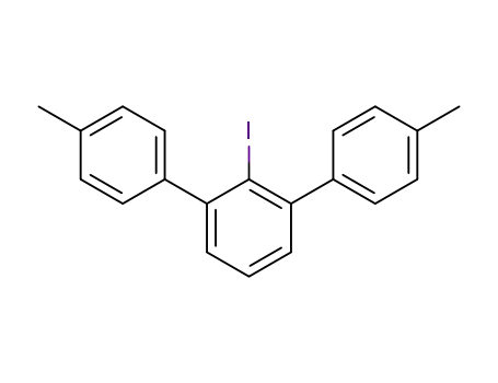 Molecular Structure of 167500-04-1 (1,1':3',1''-Terphenyl, 2'-iodo-4,4''-dimethyl-)